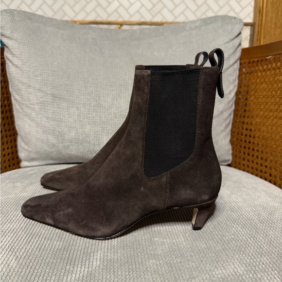 REFORMATION Roberta Ankle Boot in Boss Suede - Picture 6 of 11